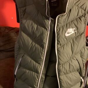Nike Olive Green Puffer Vest